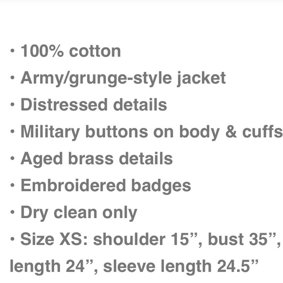 Zadig & Voltaire Virginia grunge jacket.  XS in BLACK. In EXCELLENT CONDITION! - Picture 14 of 14